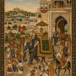 Royal Elephant Procession artwork